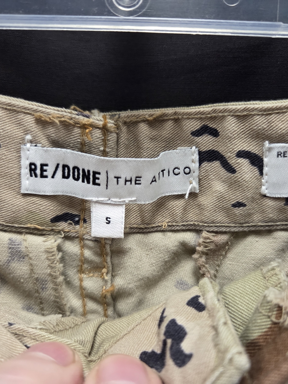 Re/Done Beige Desert Camo Mini Skirt - Picture 3 of 6